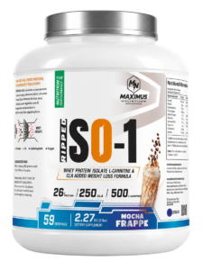 Maximus Nutrition RIPPED ISO-1 Whey Protein Isolate | Mocha Frappe 2.27kg