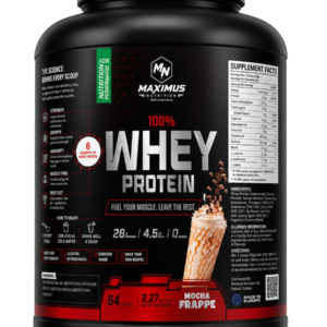 Maximus Nutrition 100% Whey Protein | Mocha Frappe 2.27kg (5 lbs)